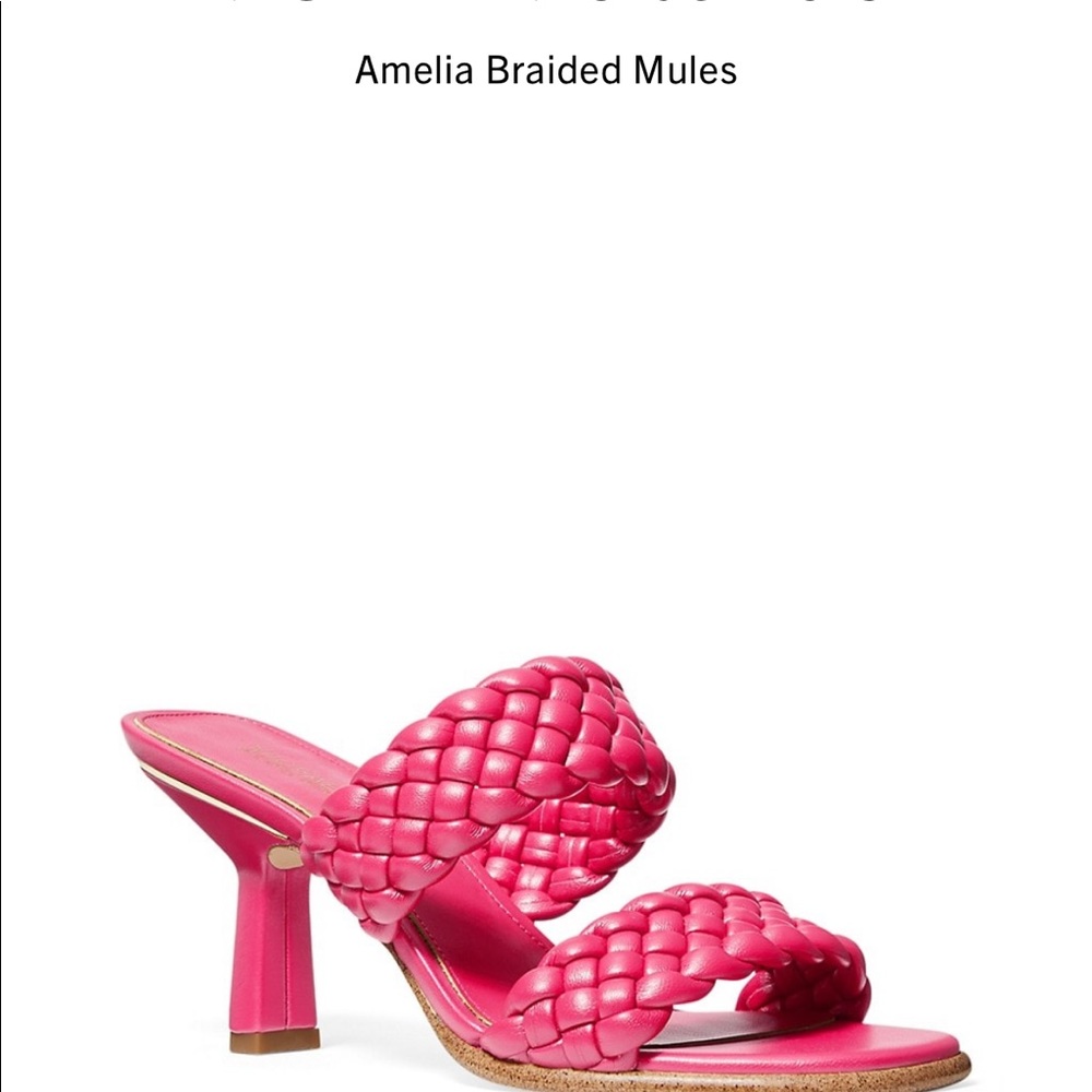 Michael Kors Amelia Braided Mule Sz 6.5 NWT